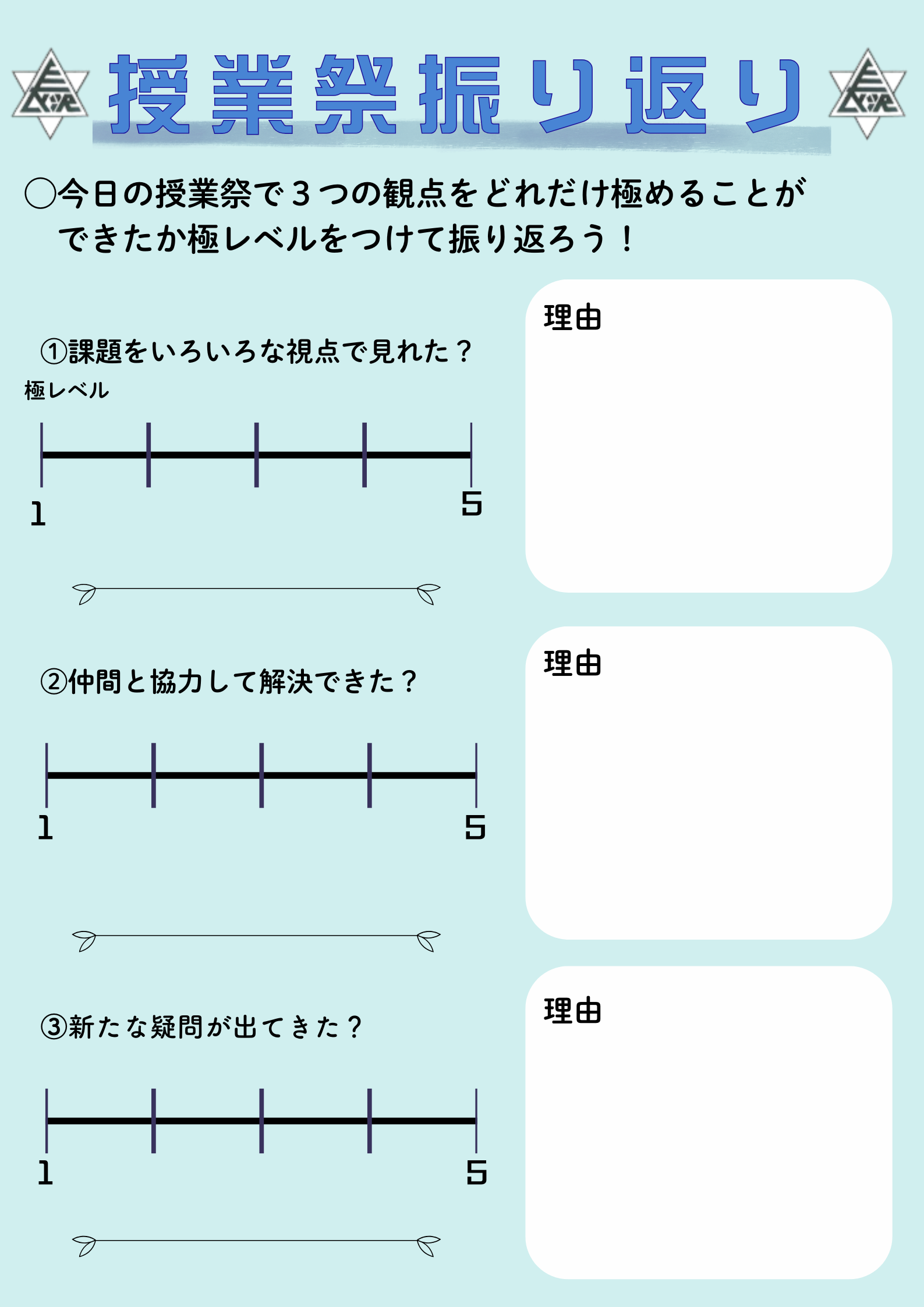 授業祭のふりかえり